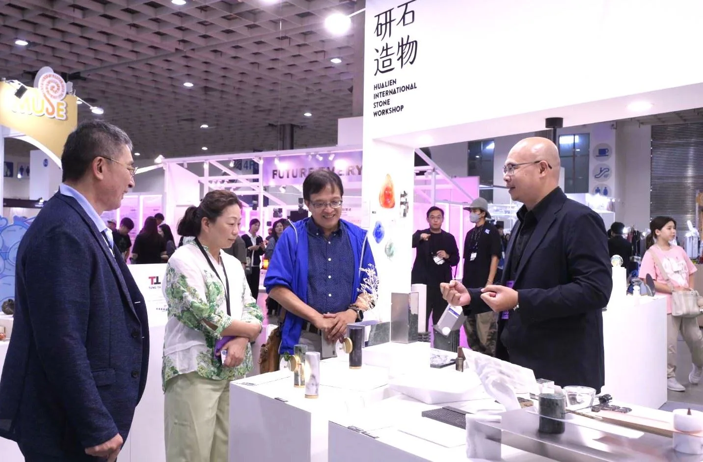 花蓮石材跨界AI與循環設計　「研石造物」文博會展現未來日常
