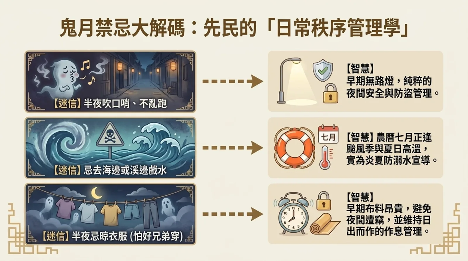 中元普渡不必「驚驚」！內政部揭農曆七月禁忌由來　推環保祭祀做公益