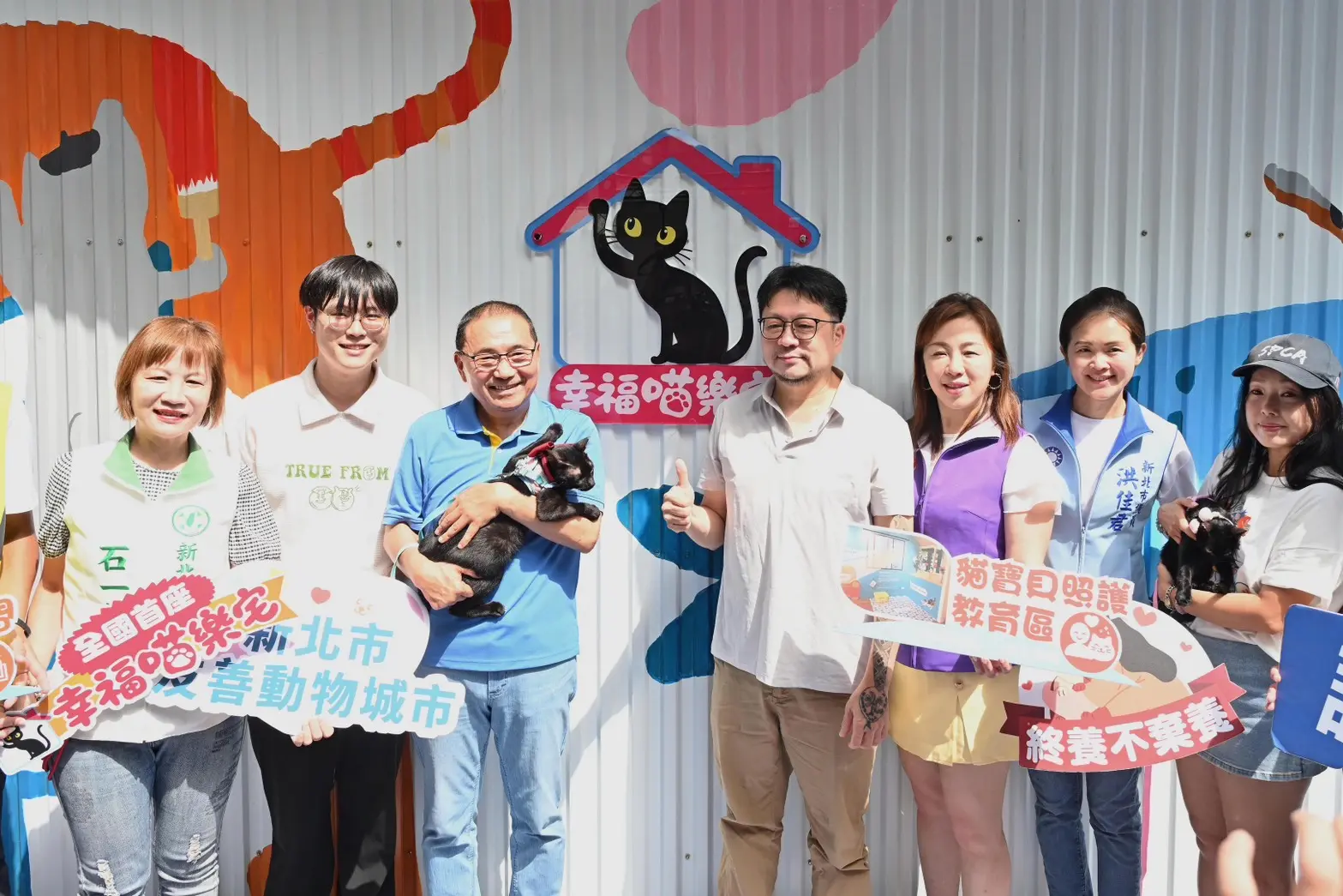 全國首座「幸福喵樂宅」新北啟用　18萬隻貓咪有登記推動人貓友善生活