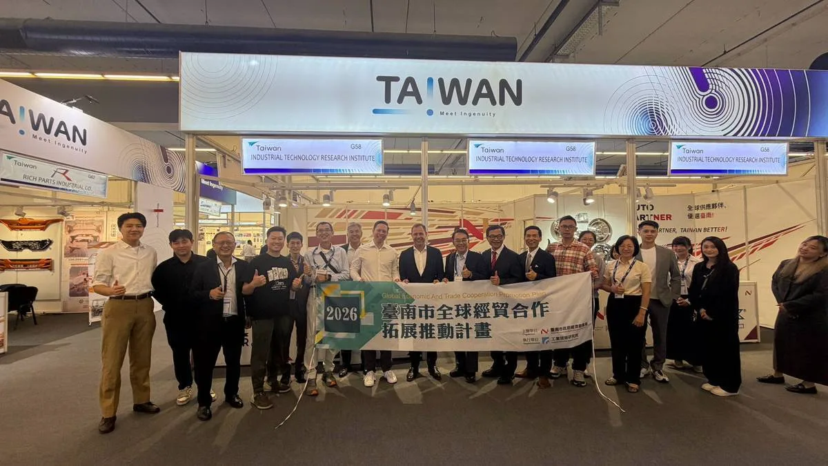 臺南汽車零配件業進軍歐洲　市府率8家企業前進德國法蘭克福展搶商機