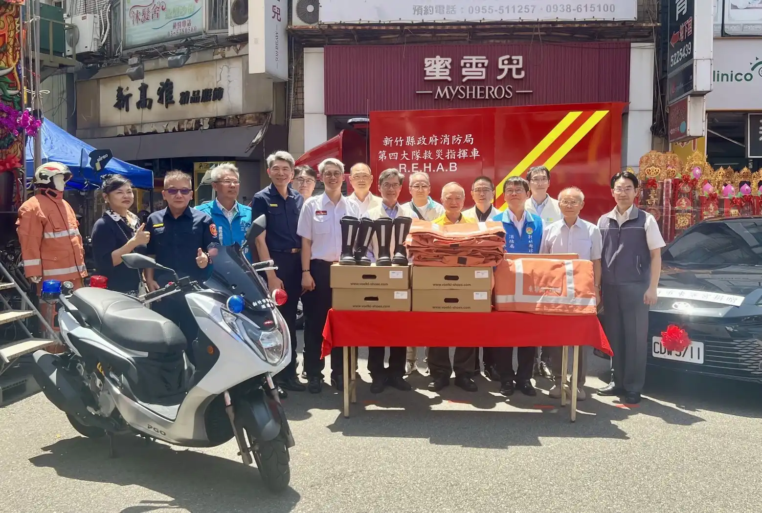 東寧宮捐逾653萬元警消設備　跨域守護大新竹第一線安全